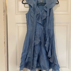 Gianni Bini Light Blue Ruffle Mini Dress